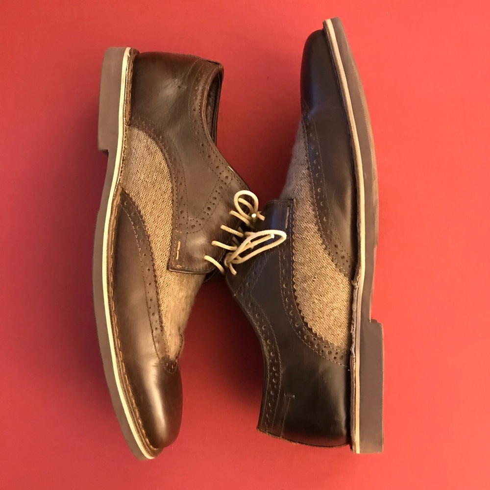 Steve Madden brown wingtips shoes